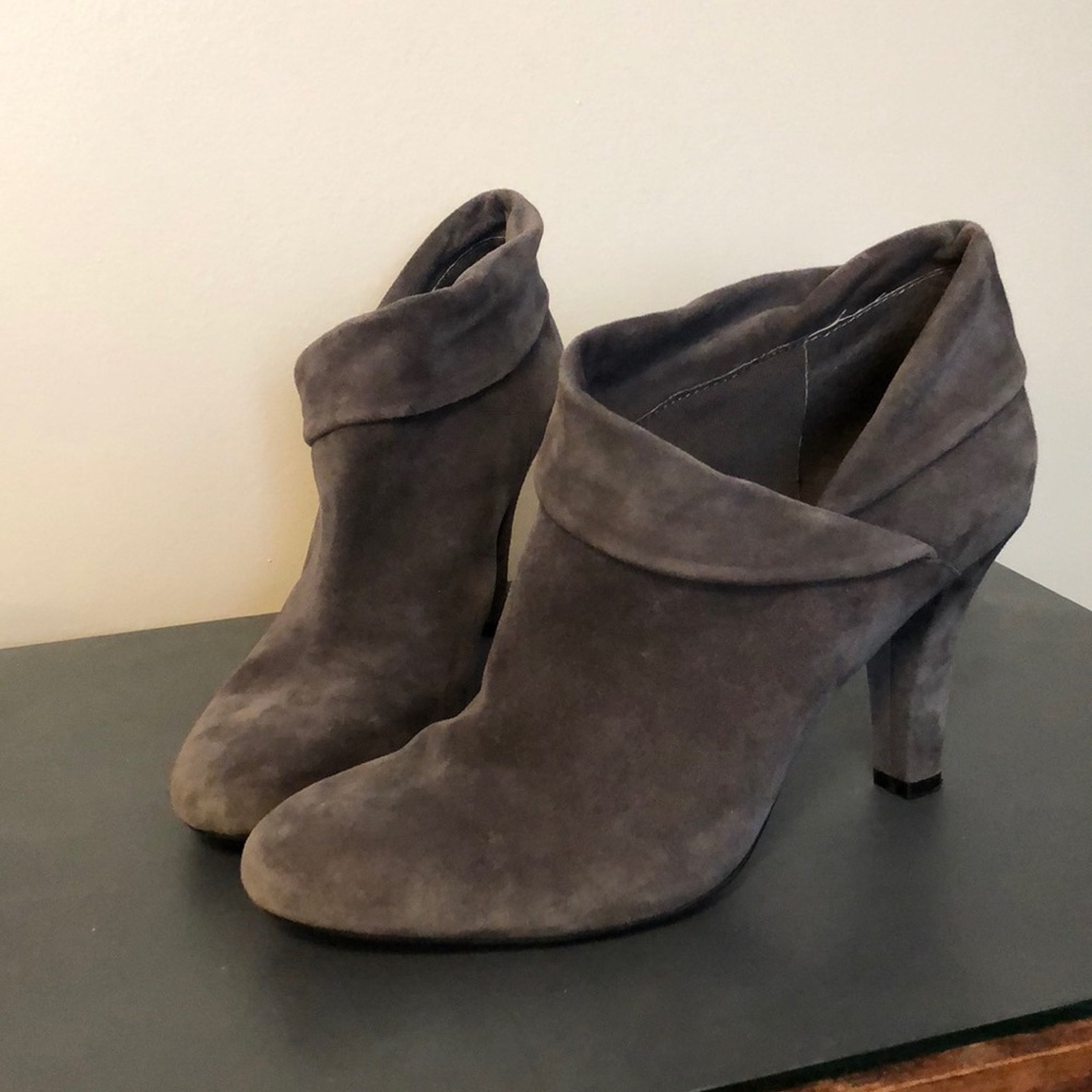 Grey suede shoes!